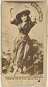 Annie Pixley, from the Actors and Actresses series (N171) for Old Judge Cigarettes by Goodwin & Company