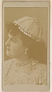 Annie Pixley, from the Actresses series (N245) issued by Kinney Brothers to promote Sweet Caporal Cigarettes by Kinney Brothers Tobacco Company
