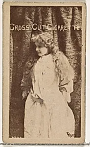Annie Robe, from the Actors and Actresses series (N145-1) issued by Duke Sons & Co. to promote Cross Cut Cigarettes by W. Duke, Sons & Co.
