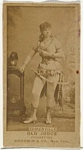 Annie Somerville, from the Actors and Actresses series (N171) for Old Judge Cigarettes by Goodwin & Company