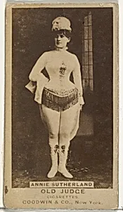 Annie Sutherland, from the Actors and Actresses series (N171) for Old Judge Cigarettes by Goodwin & Company