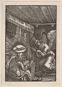 Annunciation, from The Fall and Salvation of Mankind Through the Life and Passion of Christ by Albrecht Altdorfer