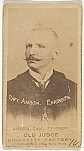 Anson, Captain, Chicago, from the Old Judge series (N172) for Old Judge Cigarettes by Goodwin & Company