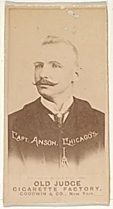 Anson, Captain, Chicago, from the Old Judge series (N172) for Old Judge Cigarettes by Goodwin & Company