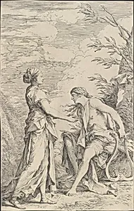 Apollo and the Cumaean Sibyl by Salvator Rosa