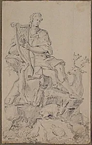 Apollo or Orpheus surrounded by Animals