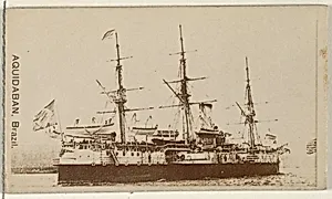 Aquidaban, Brazil, from the Famous Ships series (N50) for Virginia Brights Cigarettes by Allen & Ginter