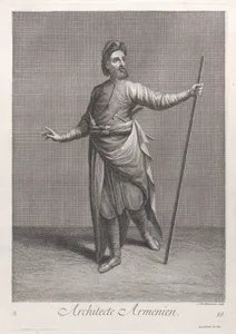 Architecte Armenien, plate 88 from "Recueil de cent estampes représentent differentes nations du Levant"