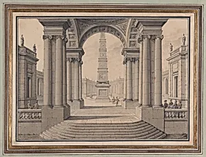 Architectural Capriccio with an Obelisk