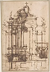 Architectural Drawing by Anonymous, Italian, 16th century
