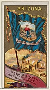 Arizona, from Flags of the States and Territories (N11) for Allen & Ginter Cigarettes Brands by Allen & Ginter