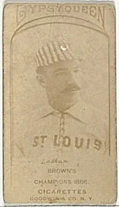 Arlie Latham, 3rd Base, St. Louis Browns, from the Old Judge series (N172) for Old Judge Cigarettes by Goodwin & Company