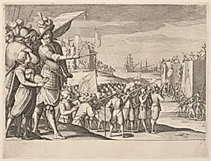 Assault on two Fortresses by Jacques Callot