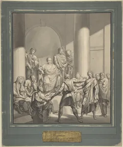 Assembly of Roman Figures, from Regulus, a play by Collin