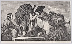 Asses Drinking, from "Illustrated London News"