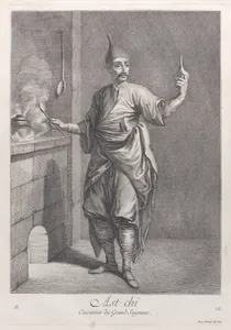 Ast-chi, Cuisinier du Grand Seigneur, plate 12 from "Recueil de cent estampes représentent differentes nations du Levant"