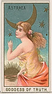 Astraea, Goddess of the Truth, from the Goddesses of the Greeks and Romans series (N188) issued by Wm. S. Kimball & Co. by William S. Kimball & Company|Ketterlinus Lithography Company