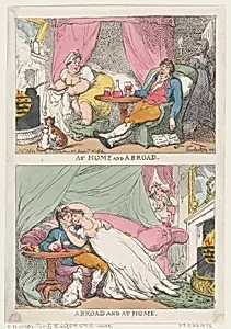 At Home and Abroad, Abroad and At Home by Thomas Rowlandson