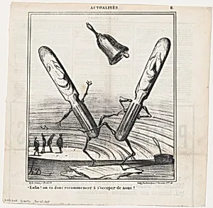 At last, they are finally going to take care of us!, from 'News of the day,' published in Le Charivari, January 25, 1869 by Destouches|Honoré Daumier|Aaron Martinet