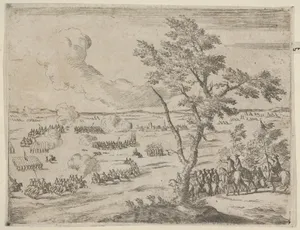 At the Head of a Swiss Army, Francesco I d'Este, with Uncrushed Spirit, Confronts the Enemy under Bozzolo, who has Many Advantages, and Demands their Retreat, from L'Idea di un Principe ed Eroe Cristiano in Francesco I d'Este, di Modena e Reggio Duca VIII [...]