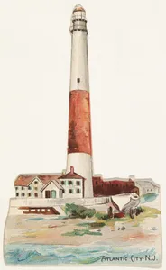 Atlantic City, New Jersey, from the Lighthouses series (N119) issued by Duke Sons & Co. to promote Honest Long Cut Tobacco