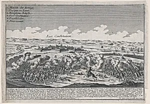 Attack on Fort Constitution, October 7, 1777 by Johann Martin Will