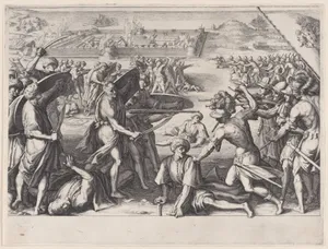 Attaque des Forts Avancés de Bone (Attack of the Strong Advances of Bone), from La Vie de Ferdinand Ier de Médicis série appelée aussi Les Batailles des Médicis (The Life of Ferdinand I de'Medici also called The Medici Battles)
