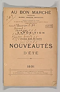 Au Bon Marché-Exposition et Grande Misé en Vente des Nouveautés d'Été 1891 by Unknown Artist