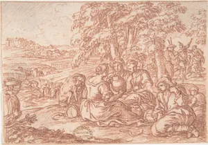August (one of a series representing the labors of the months)