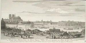 Autre Vue Particulière de Paris depuis Nôtre Dame, Jusques au Pont de la Tournelle