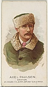 Axel Paulsen, Skater, from World's Champions, Series 2 (N29) for Allen & Ginter Cigarettes by Lindner, Eddy & Claus|Allen & Ginter