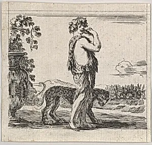 Bacchus, from 'Game of Mythology' (Jeu de la Mythologie) by Stefano della Bella