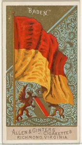 Baden, from Flags of All Nations, Series 2 (N10) for Allen & Ginter Cigarettes Brands