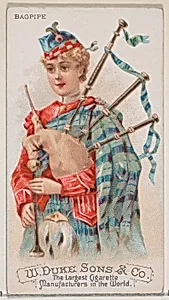 Bagpipe, from the Musical Instruments series (N82) for Duke brand cigarettes by W. Duke, Sons & Co.|Schumacher & Ettlinger