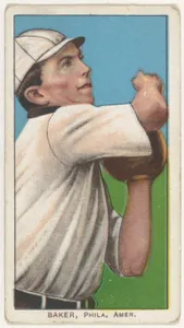 Baker, Philadelphia, American League, from the White Border series (T206) for the American Tobacco Company