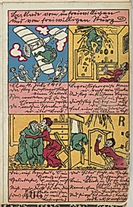 Ballad of the Involuntary and Voluntary Fall (Ballade vom unfreiwilligen und vom freiwilligen Sturz) by Moriz Jung|Wiener Werkstätte