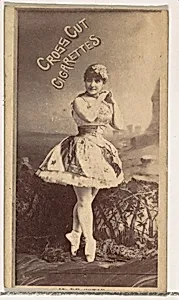 Ballerina, from the Actors and Actresses series (N145-1) issued by Duke Sons & Co. to promote Cross Cut Cigarettes by W. Duke, Sons & Co.