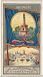 Baltimore, from the City Flags series (N6) for Allen & Ginter Cigarettes Brands by Allen & Ginter