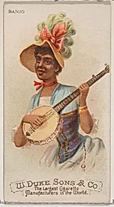 Banjo, from the Musical Instruments series (N82) for Duke brand cigarettes by W. Duke, Sons & Co.|Schumacher & Ettlinger