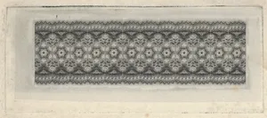 Banknote motif: band of lace-like lathe work ornament