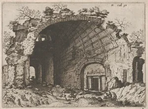 Barrel Vault with Coffering, from "Roman Ruins and Buildings"