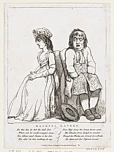 Bashful Lovers by Henry Wigstead|George Murgatroyd Woodward|Thomas Rowlandson