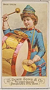 Bass Drum, from the Musical Instruments series (N82) for Duke brand cigarettes by W. Duke, Sons & Co.|Schumacher & Ettlinger