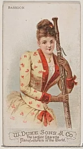 Bassoon, from the Musical Instruments series (N82) for Duke brand cigarettes by W. Duke, Sons & Co.|Schumacher & Ettlinger