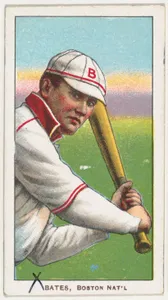 Bates, Boston, National League, from the White Border series (T206) for the American Tobacco Company