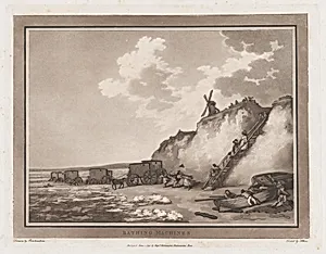 Bathing Machines (An Excursion to Brighthelmstone) by G. G. J. & J. Robinson|Samuel Alken|Thomas Rowlandson|Henry Wigstead