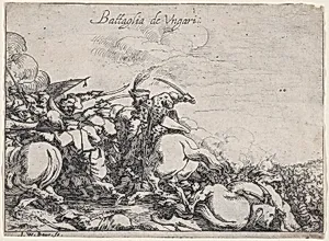 Battaglia de Ungari, from 'Battles of Different Nations' (Capricci di varie battaglie) by Johann Wilhelm Baur