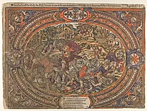 Battle against the Philistines, from the Story of Samson by Rue de Montorgueil|Denis Fonteney|Anonymous, French, 16th century