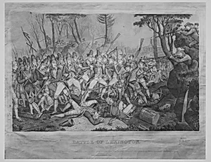 Battle of Lexington, April 19, 1775 by John Baker|Humphrey Phelps