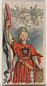 Battle of Sedan, Germany, from the Holidays series (N80) for Duke brand cigarettes by W. Duke, Sons & Co.|George S. Harris & Sons